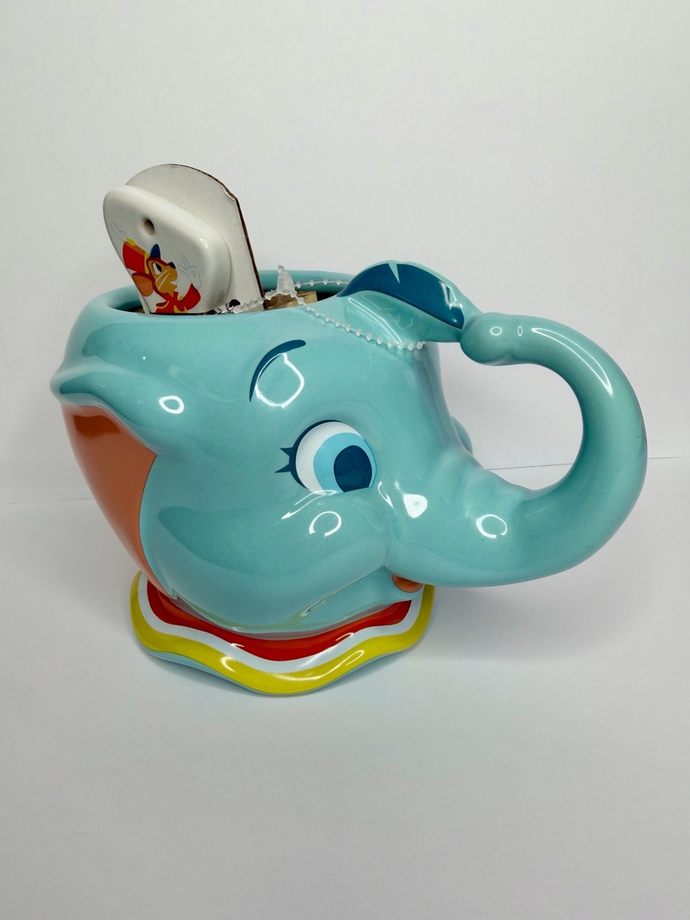 Disney Dumbo The Elephant 21 oz Coffee Tea Ceramic Mug Cup Timothee Spoon